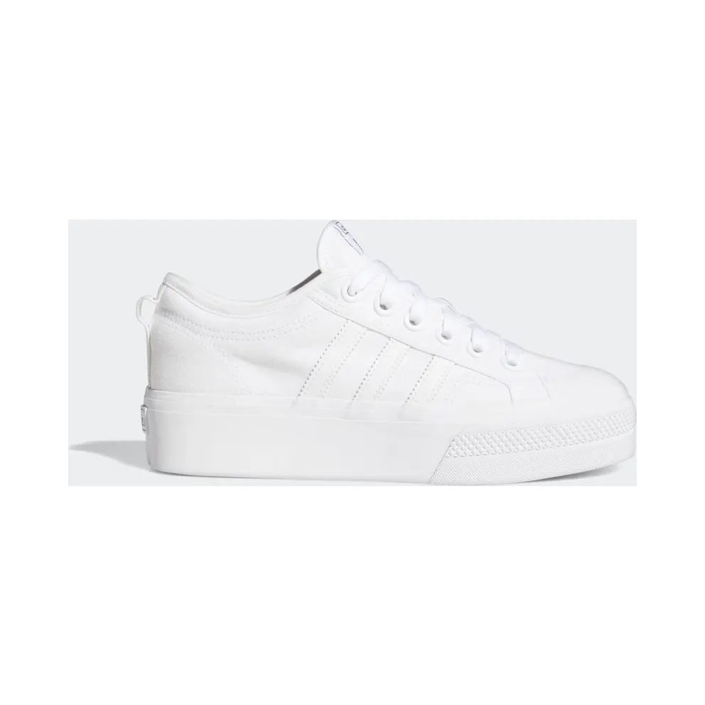 adidas Originals White Nizza Platform Sneakers (FV5322)
