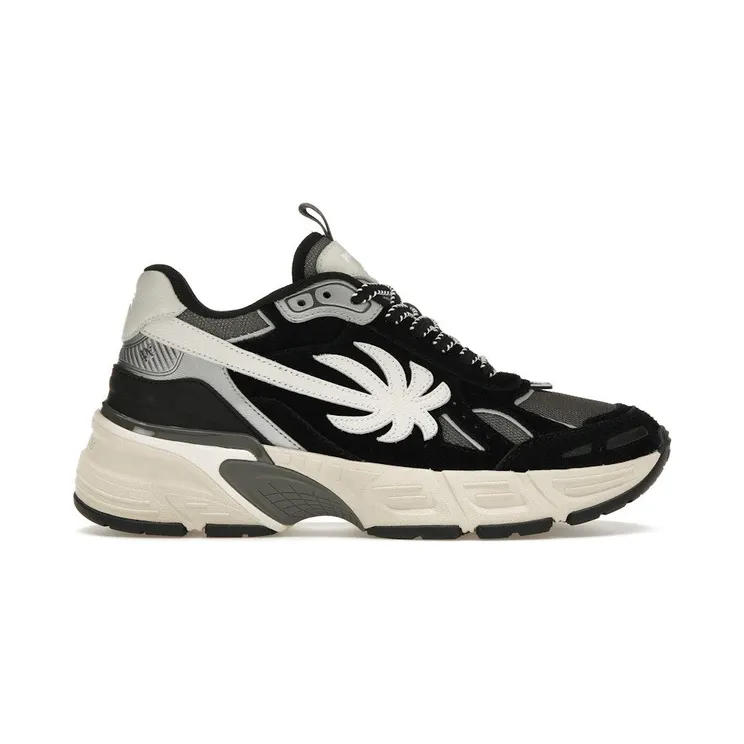Palm Angels The Palm Runner Black White (PMIA098R24LEA0011009)