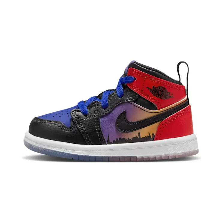 Jordan 1 Mid SS TD Skyline “Concord / University Red / Psychic Purple / Black” (DX4377-400)