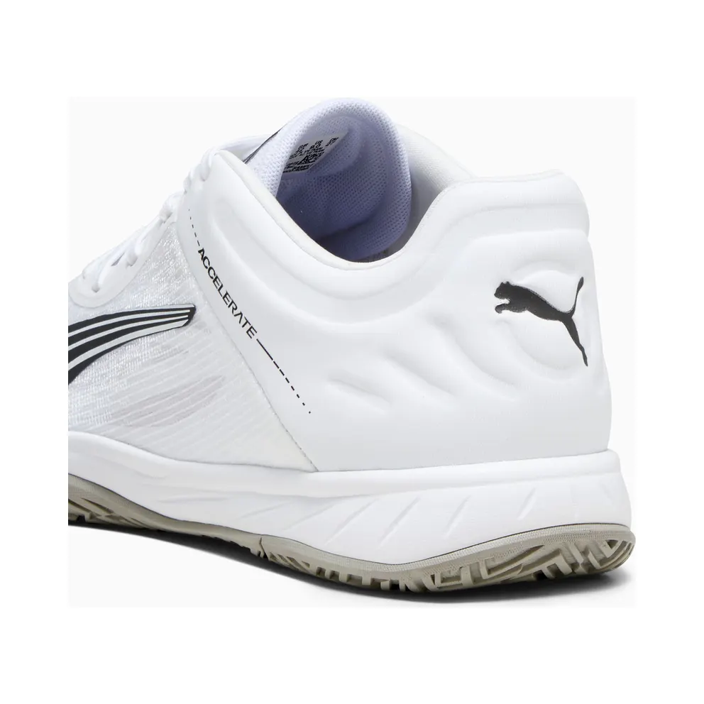 Puma Accelerate Turbo Indoor Shoes White/Black/Grey (107340-02)