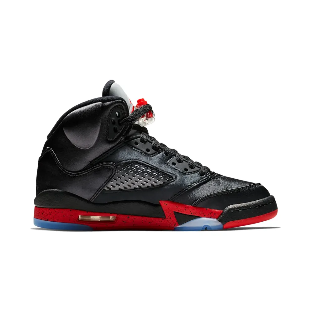 Jordan 5 Retro Satin Bred (GS) Black/University Red (440888-006)