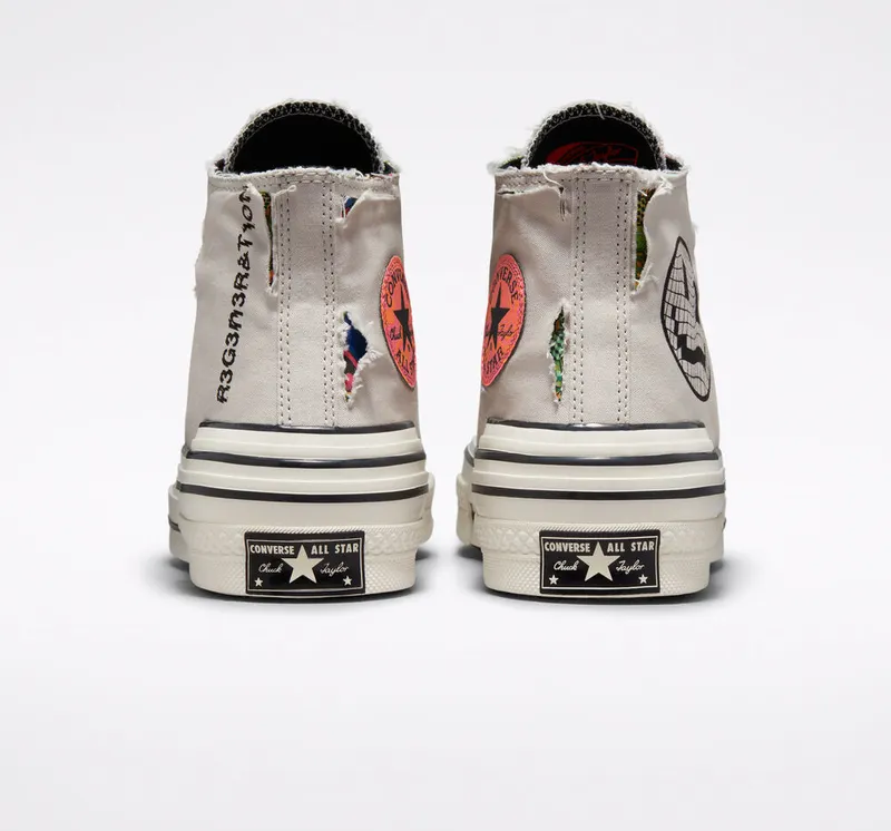 Converse Chuck 70 Hacked Heel Tear Away Light Bone/Black (A00730C)