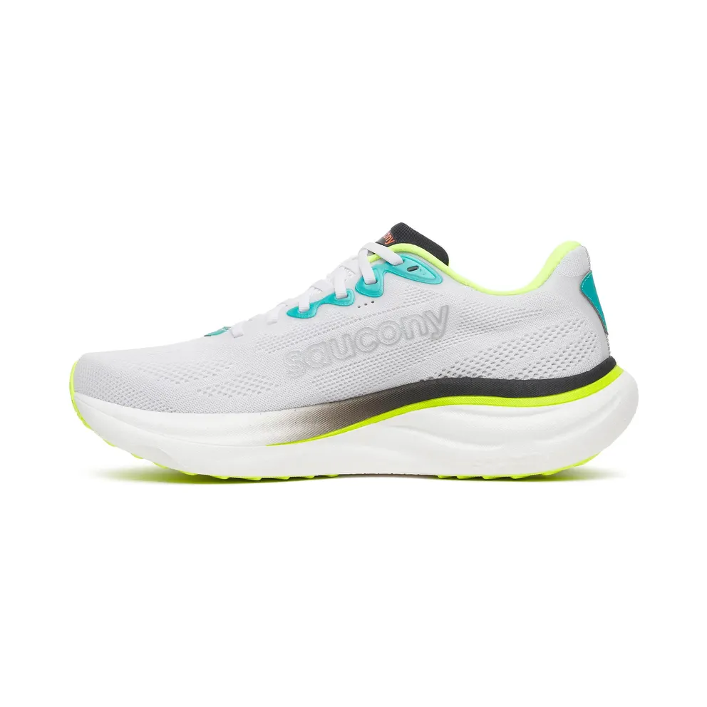 SAUCONY Ride 19 “White / Citron” (S101566-1036)