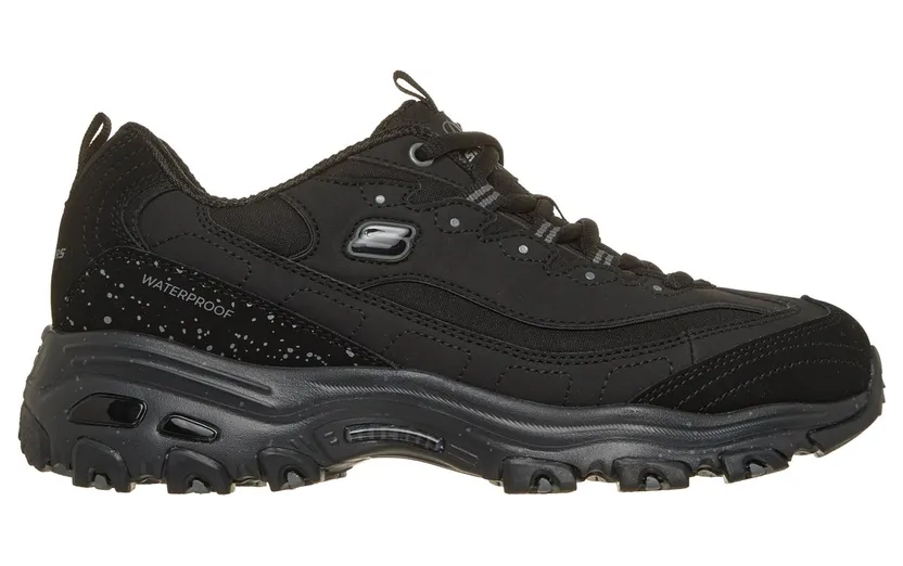 Skechers Waterproof: D’Lites – Misty Glow Sneaker Zwart