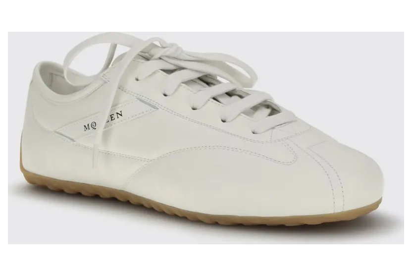 Mcqueen Boxe Leather Sneakers White (866897WIAJ89509)