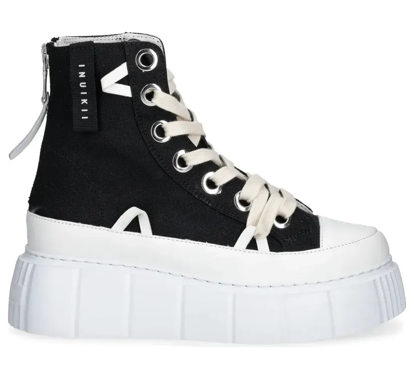 Inuikii Matilda Sneakers aus Canvas – Schwarz (10010020012000)