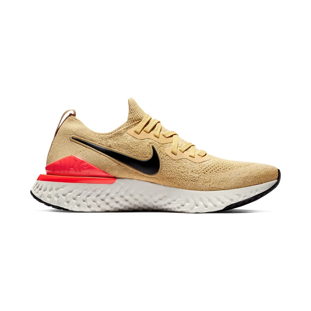 Nike Epic React Flyknit 2 Club Gold Black Red Orbit Club Gold/Black-Red Orbit-Metallic Gold (BQ8928-700)