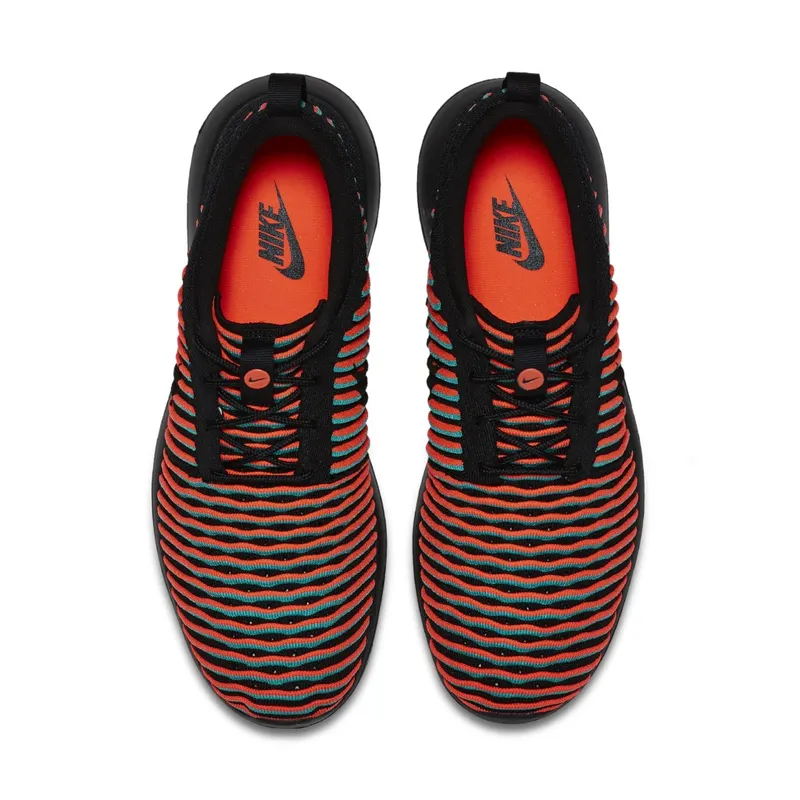 Nike  Roshe Two Flyknit Bright Crimson Black/Bright Crimson-Clear Jade-Black (844833-003)