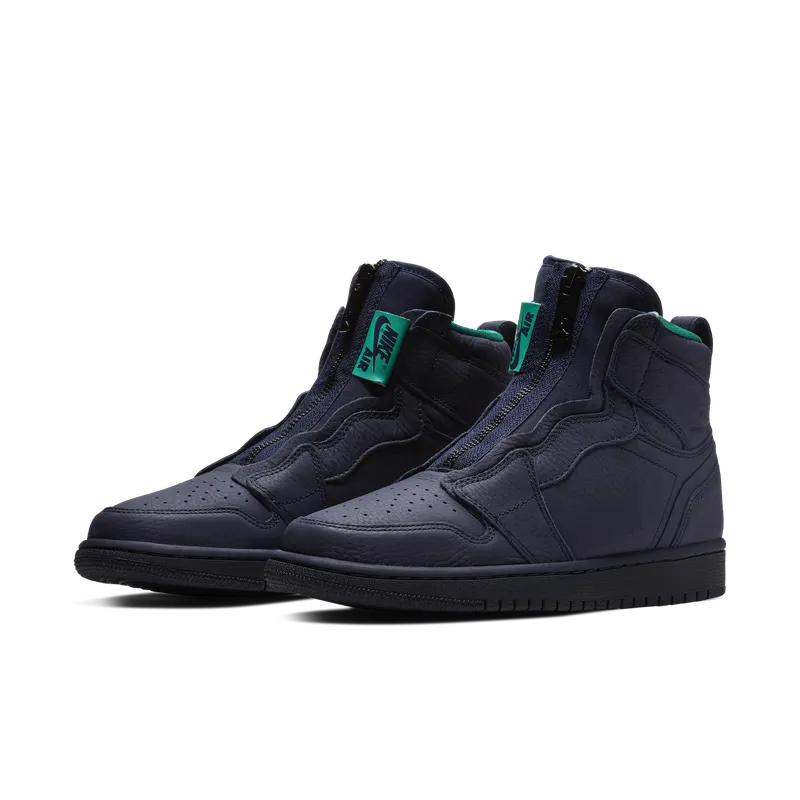 Jordan 1 Retro High Zip Blackened Blue (W) Blackened Blue/Neptune Green-White (AQ3742-403)