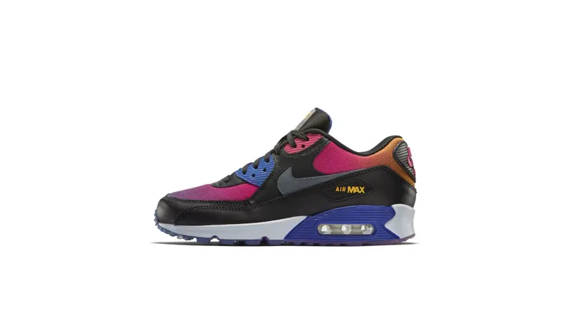 Nike Air Max 90 SD Gradient Black/Persian Violet-Volt-Pink Force (724763-005)