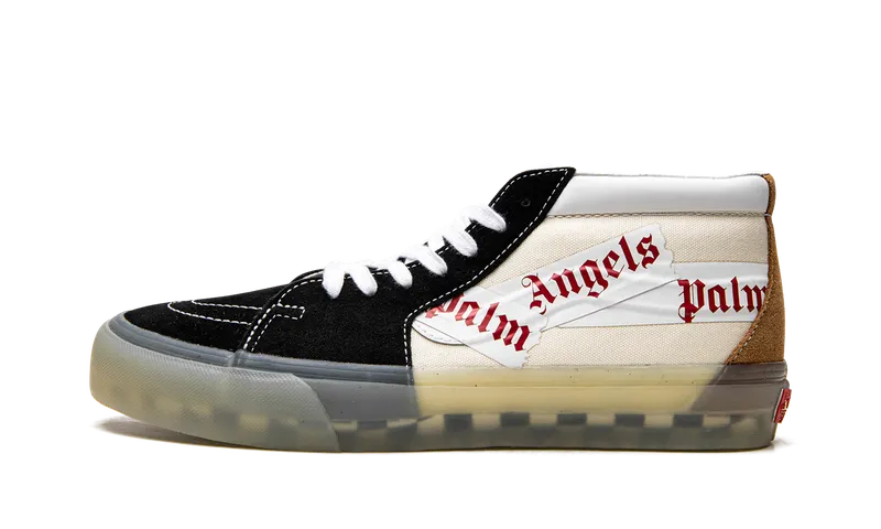 Vans Vault Sk8-Mid LX Palm Angels Black White Beige (VN0A7TNH78C1)