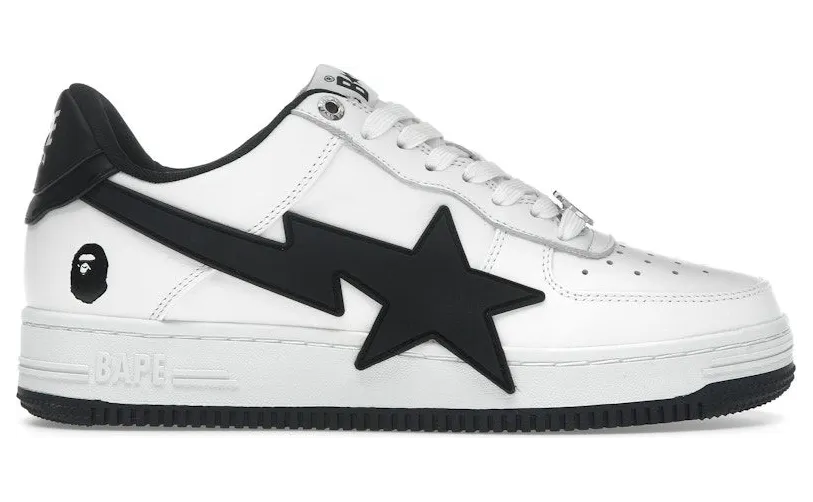 A Bathing Ape Bape Sta OS #2 White Black (1K20-191-314-BLK)