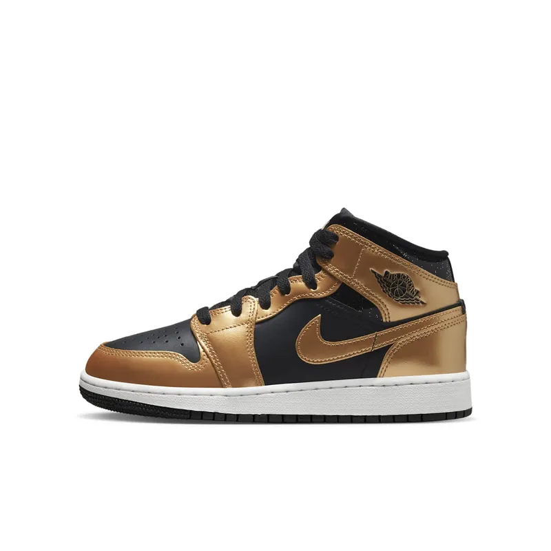 Air Jordan 1 Mid SE GS “Metallic Gold Black” (DR6967-071)