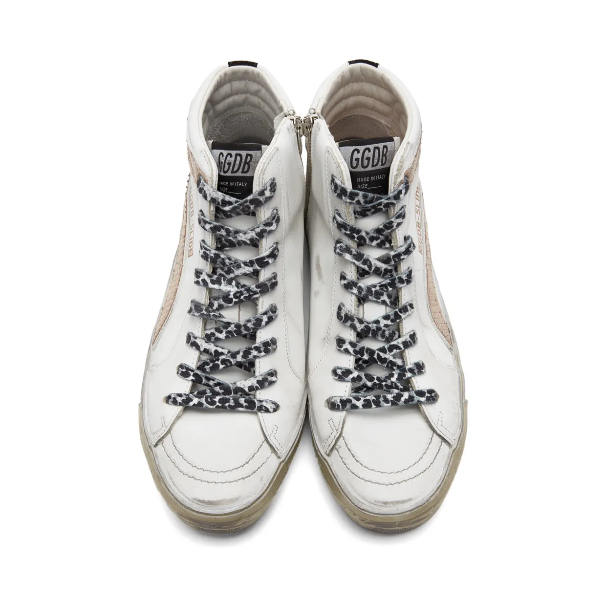 Golden Goose White Slide Leather Sneakers (GWF00115.F002452.10874) (5)