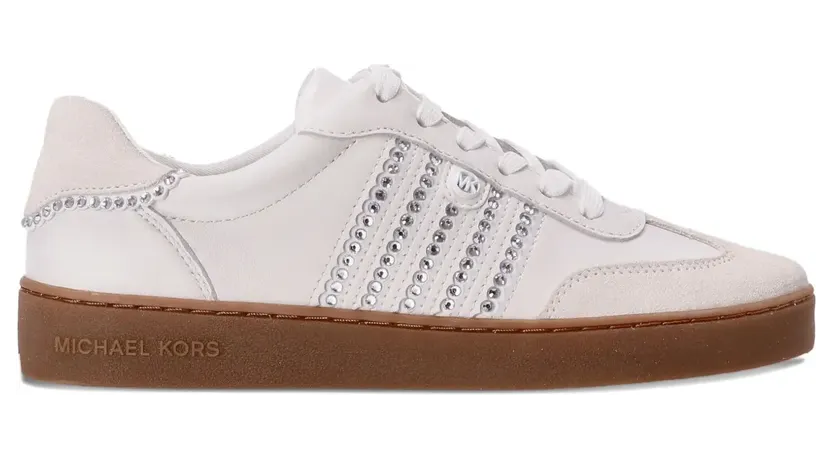 Michael Kors Scotty Sneakers mit Strassverzierung – Weiß (43T5SCFS2L085)