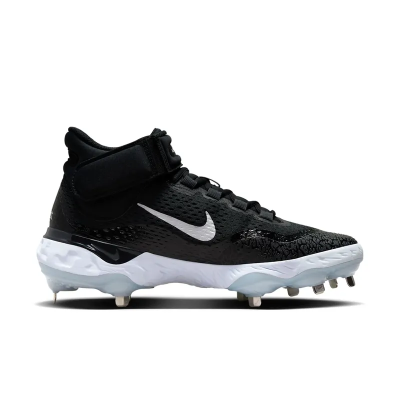 Nike Alpha Huarache Elite 4 Mid Black Blue Tint Pure Platinum White (DJ6520-001)
