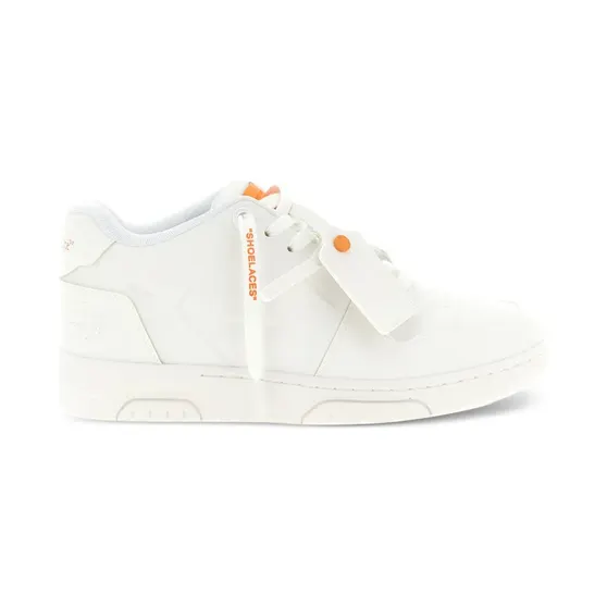 OFF-WHITE Out Of Office Molded Low Tops White Orange (OMIA189S26MAT0010120)