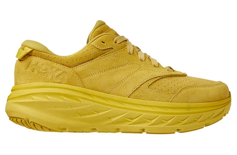 Hoka One One Bondi L Suede Celery Lima Bean (Unisex) (1122572-CLMB)