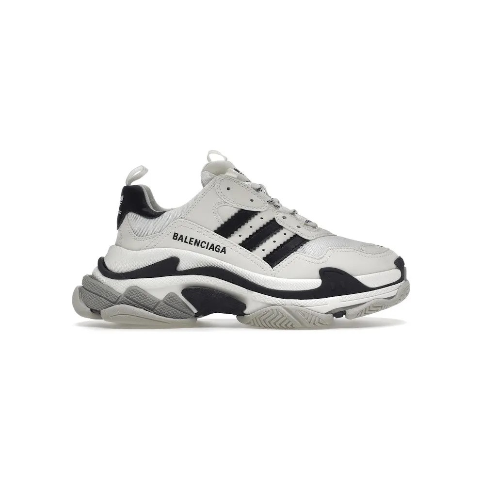 Balenciaga x adidas Triple S White Black (710020 W2ZB1 9112)