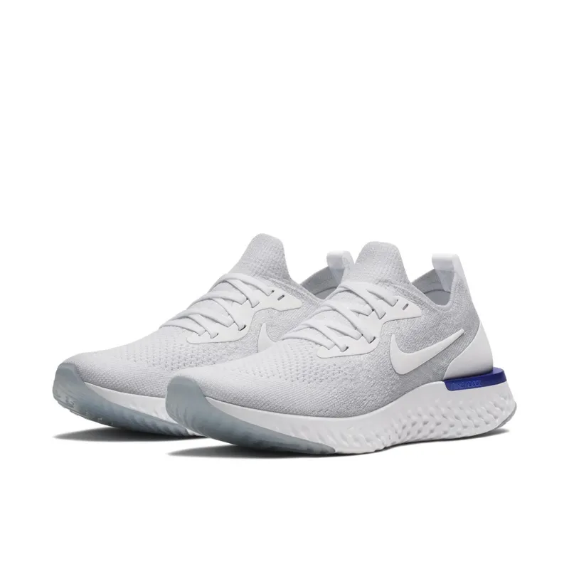 Nike Epic React Flyknit White Racer Blue (W) White/White-Racer Blue (AQ0070-100)