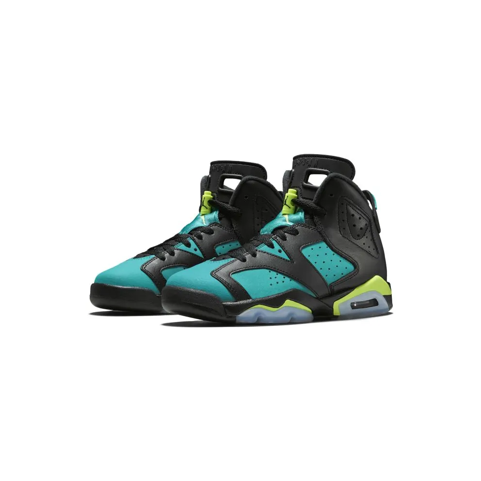 Jordan 6 Retro Turbo Green (GS) Black/Volt Ice-Turbo Green-Black (543390-043)