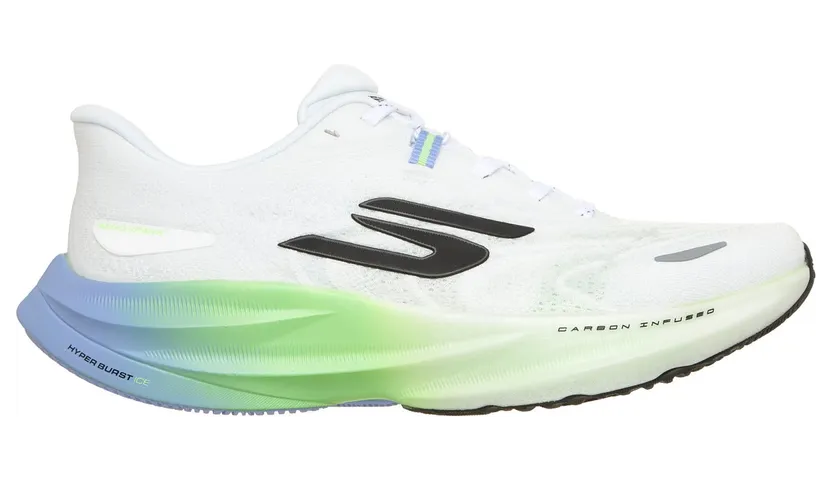 Skechers Aero Spark Sneaker Wit/Limoen
