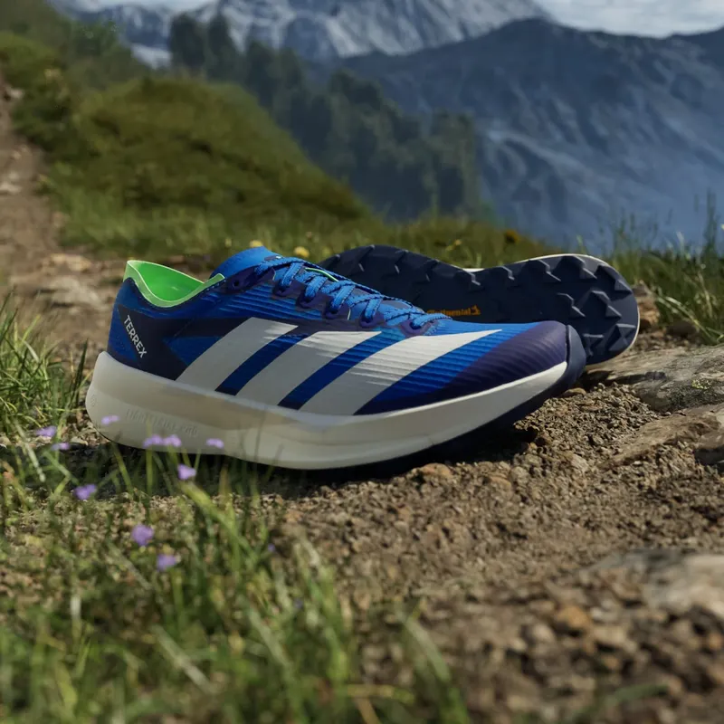 Adidas Terrex Agravic Speed 2 Trail Running Shoes Blue / Dash Grey / Lime Burst (JR9101)