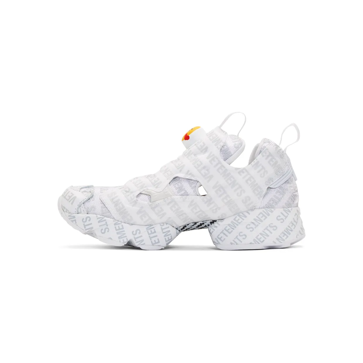 VETEMENTS White Reebok Classics Edition Logo Emoji Instapump Fury Sneakers (CN3765) (3)