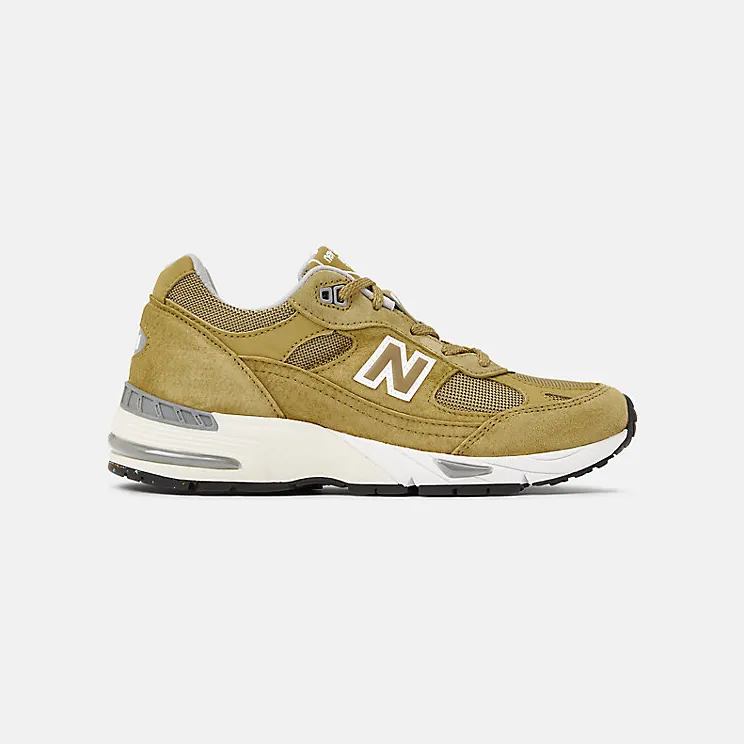 New Balance 991 MiUK Green Moss Cloud Cream (W991GGW)