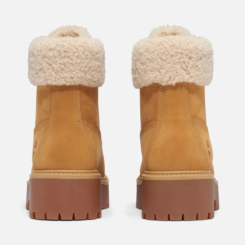 Timberland Stone Street Warm-Lined Waterproof Platform Boot Wheat Nubuck (TB0A2PU6-754)