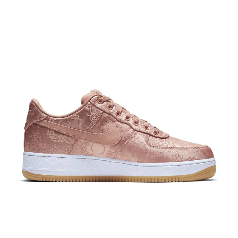 Nike Air Force 1 Low Clot Rose Gold Silk (Special Box) Rose Gold/White-Gum Medium Brown (CJ5290-600)