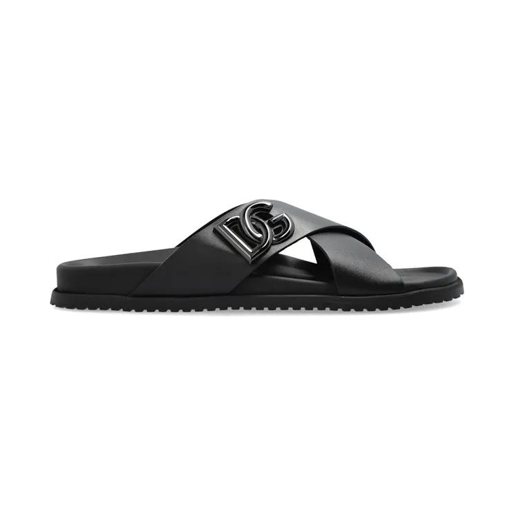 Dolce & Gabbana Calfskin Sandals Black (A80525 A9Q67 80999)