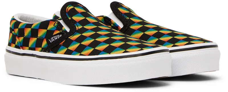 Vans Kids Multicolor Classic Slip-On Little Kids Sneakers (VN0A7Q5GBLK)