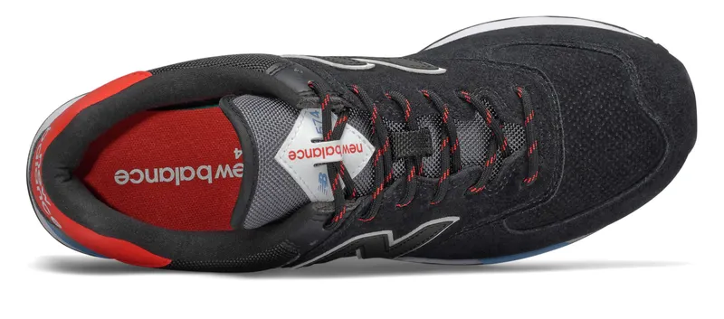 New Balance 574 Black Velocity Red Black/Velocity Red (ML574JHO)