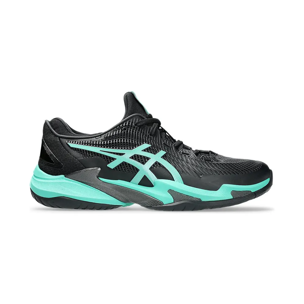 ASICS COURT FF 3 “Black / Aurora Green” (1041A370-002)