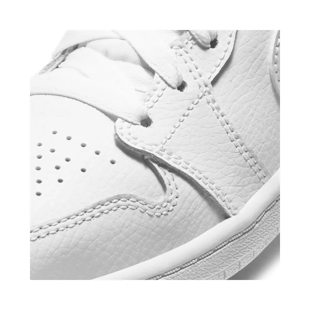 Jordan 1 Mid Triple White (PS) White/White/White (640734-126)