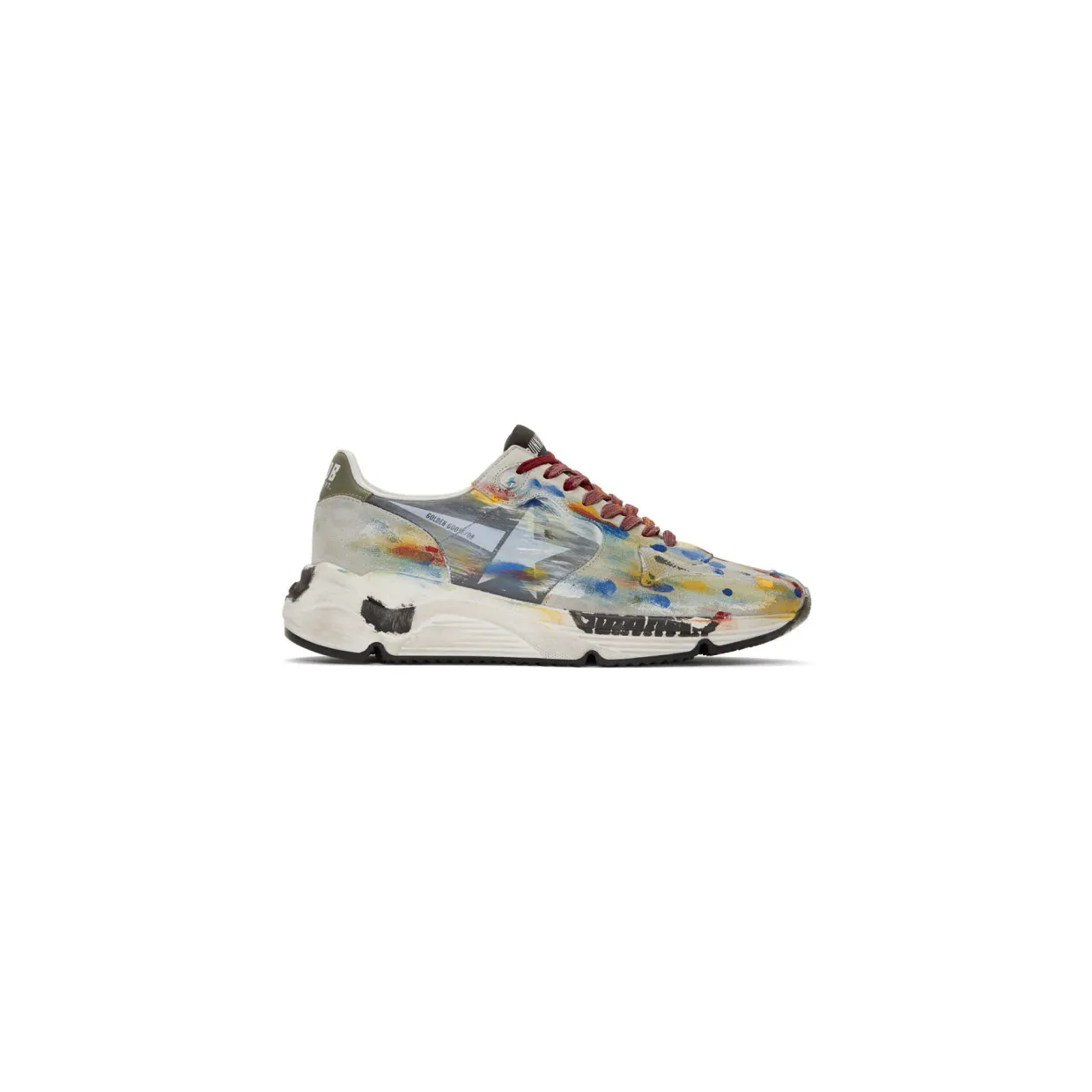 Golden Goose Multicolor Dripping Paint Running Sole Sneakers (G35MS963.G8)