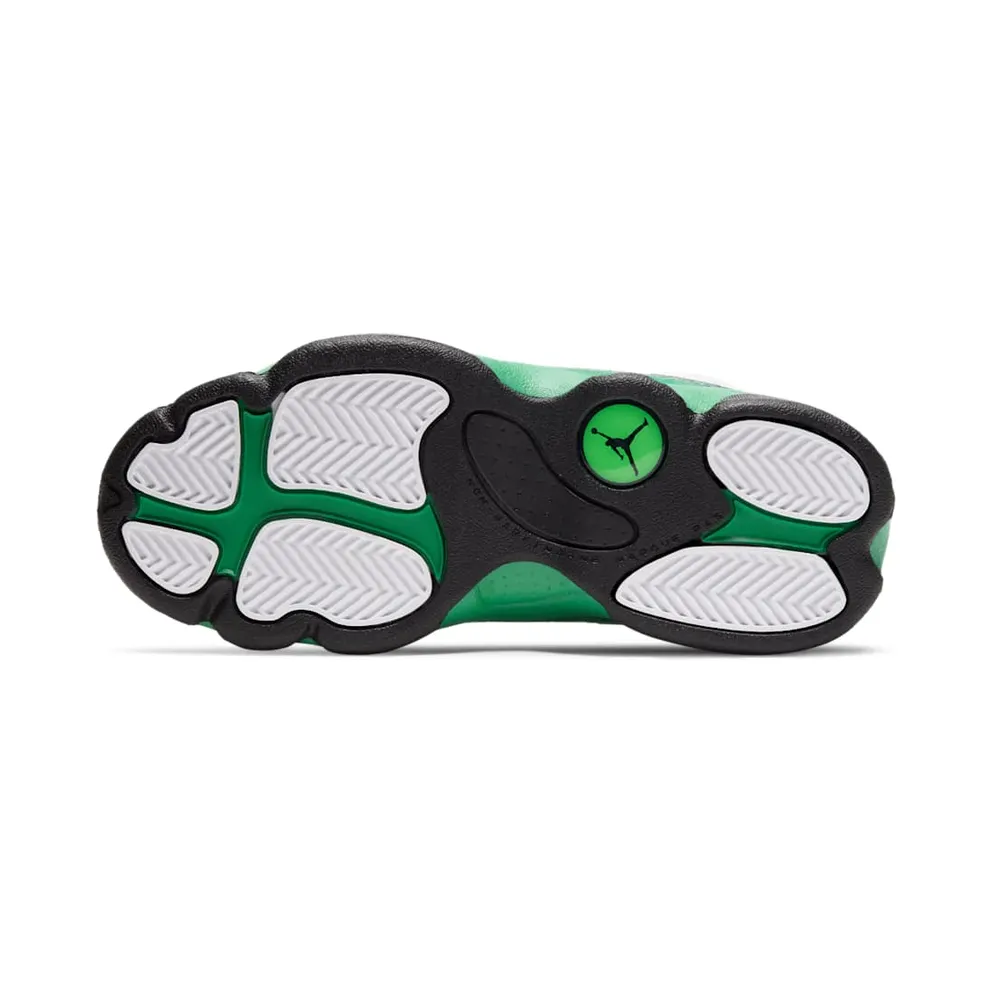 Jordan 13 Retro White Lucky Green (PS) White/White-Lucky Green-Black (414575-113)