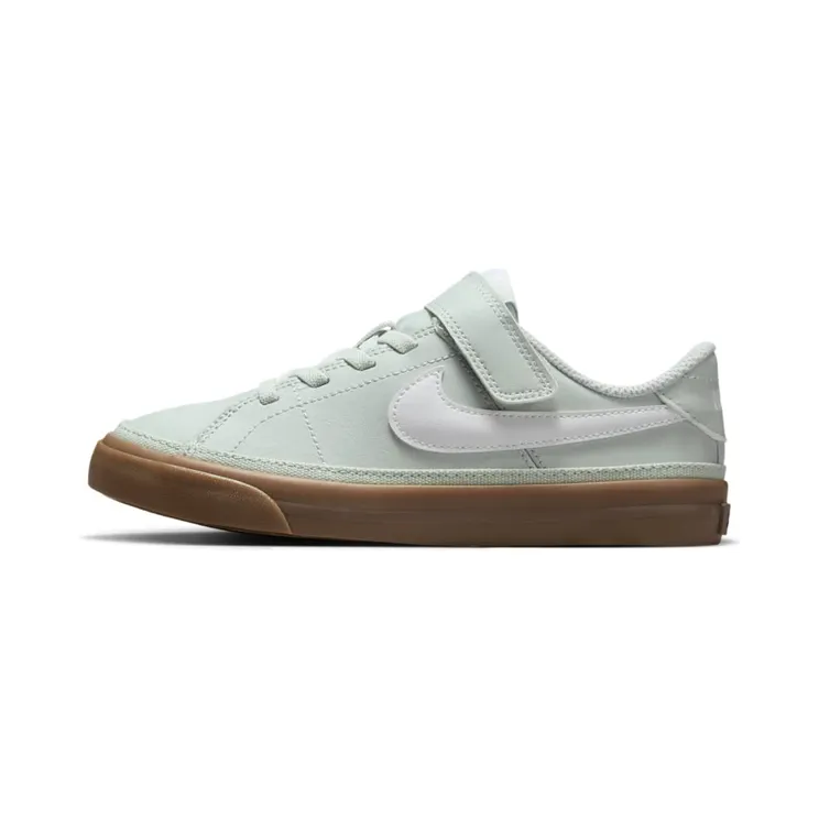 Nike Court Legacy “Light Silver / Gum Dark Brown / White” (DA5381-006)