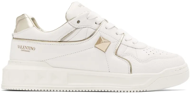 Valentino Garavani White One Stud Low-Top Sneakers (1Y2S0E71RUS)