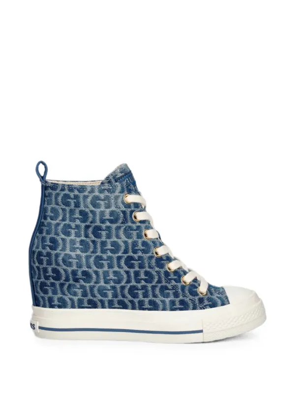GUESS USA Sundae logo-print – Blue (FLTSUNFAL12)