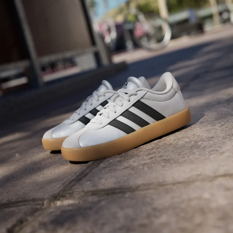 Adidas VL Court 3.0 Silver Metallic / Core Black / Light Solid Grey (IH3945)