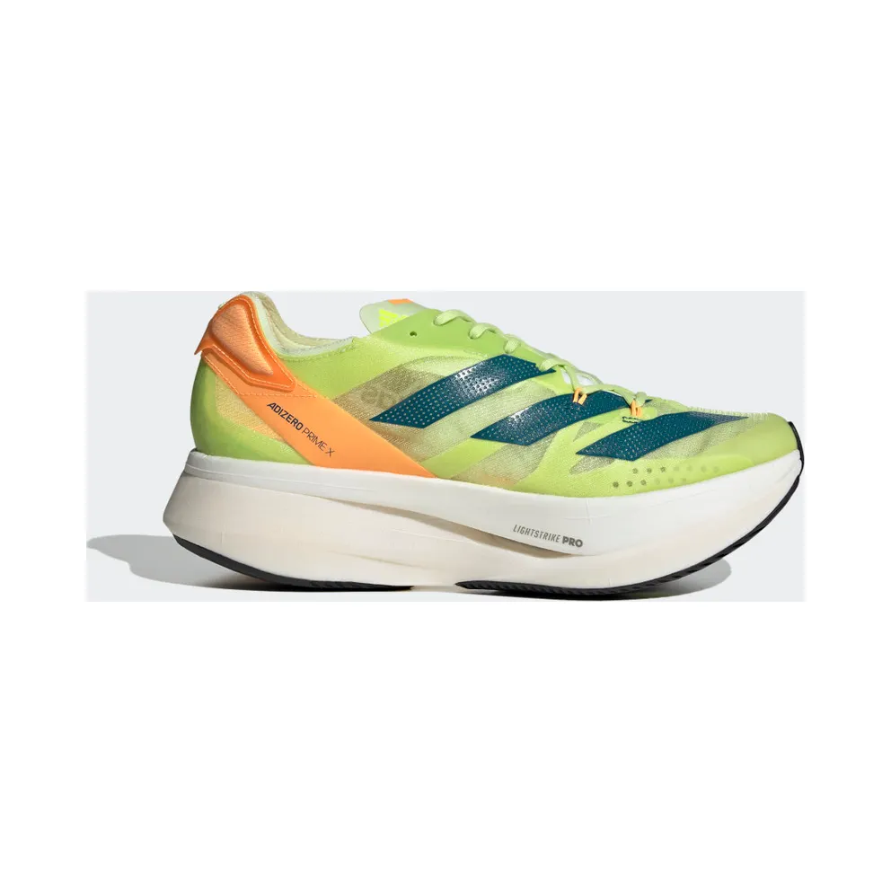 adidas Adizero Prime X Laufschuh Pulse Lime / Real Teal / Flash Orange (GX3136)