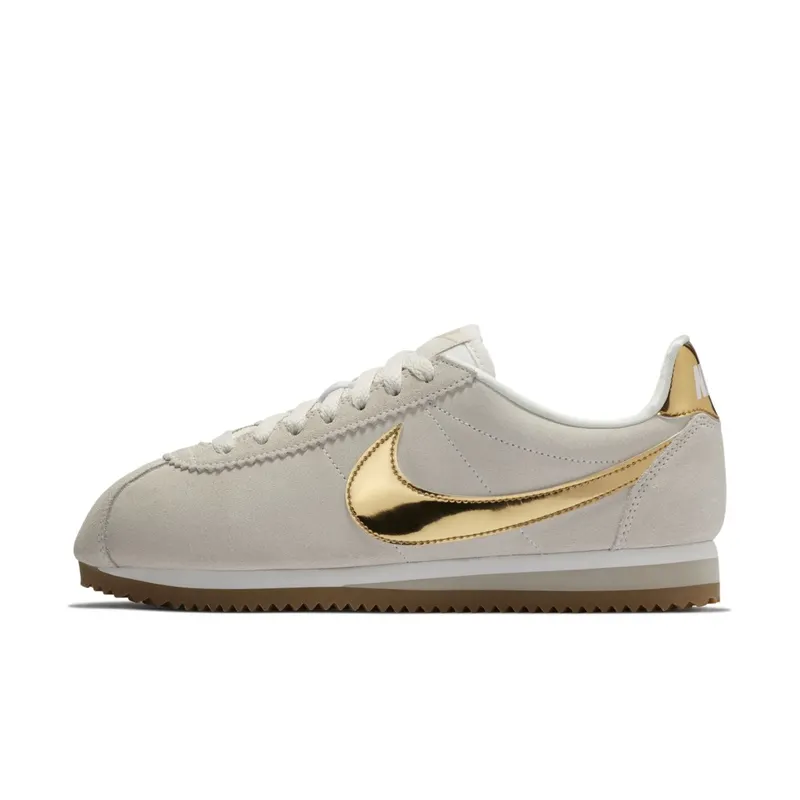 Nike  Classic Cortez Phantom Metallic Gold (W) Phantom/String-Gum Light Brown-Metallic Gold (902856-013)