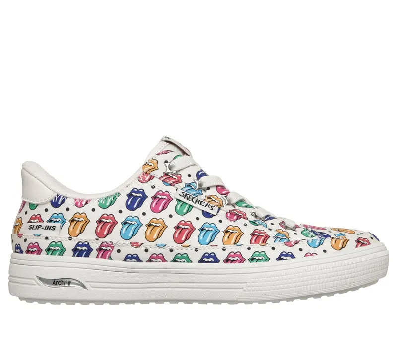 Skechers Slip-ins Rolling Stones: Arch Fit Arcade – Sing It Out Sneaker White