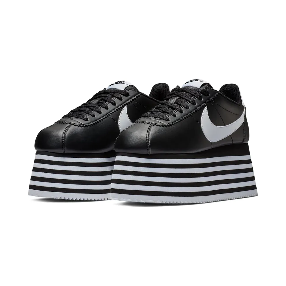 Nike Cortez Platform Comme des Garcons Black White (W) Black/White (BV0070-001)