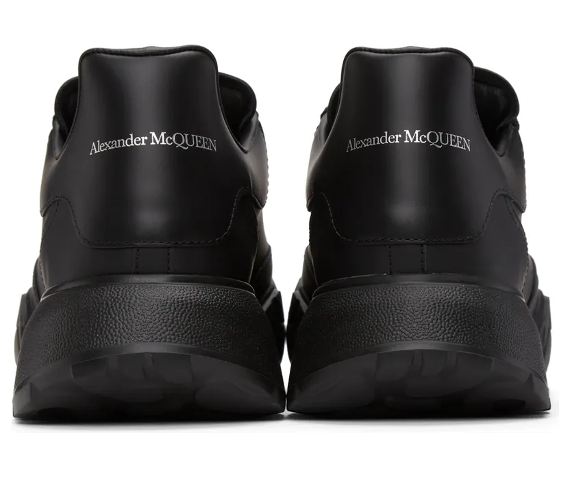 Alexander McQueen Black Court Trainer Sneakers (634619WIA98) (4)