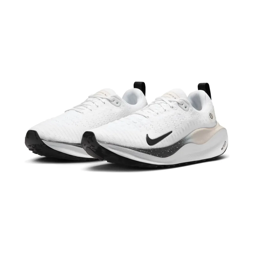 Nike React Infinity Run 4 White Platinum Tint Light Smoke Grey Black (HQ3507-100)