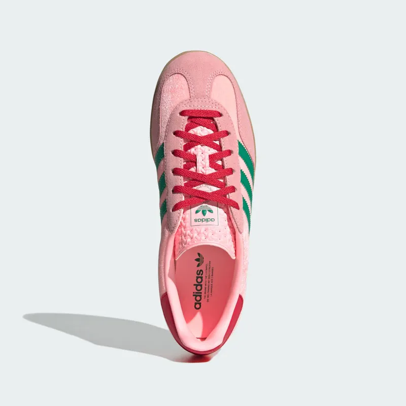 Adidas Gazelle Indoor Court Green / Glow Pink / Gum (JI2713)