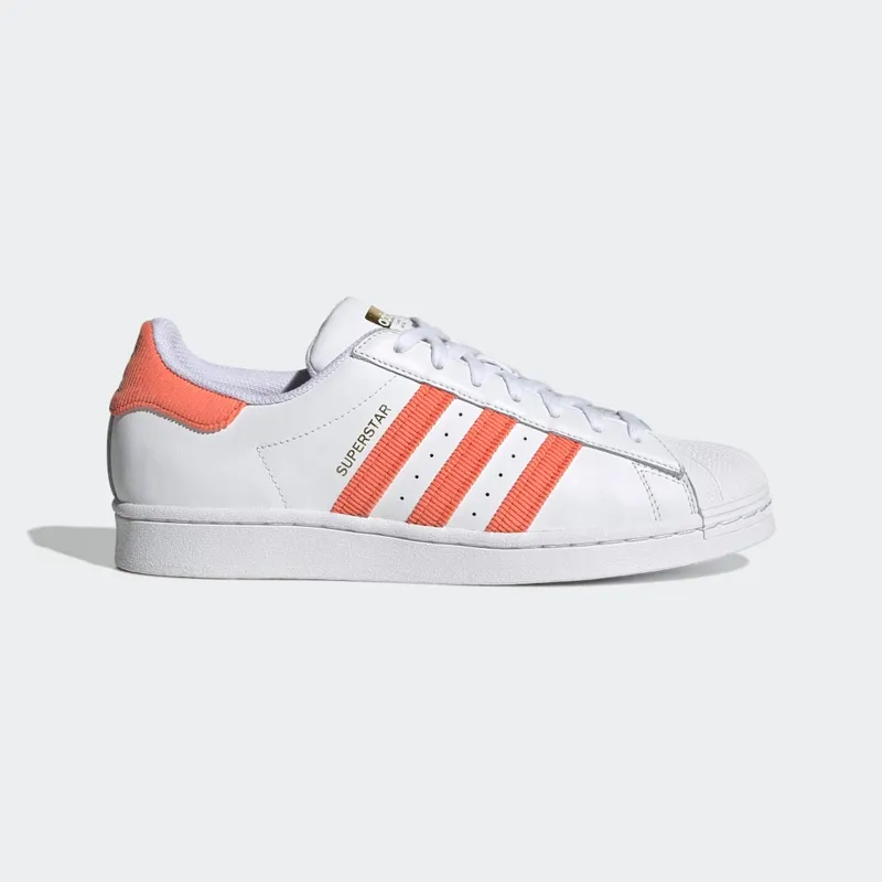 Adidas Superstar True Orange / Cloud White / Gold Metallic (H00207)